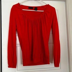 Cute scoop neck long sleeve shirt